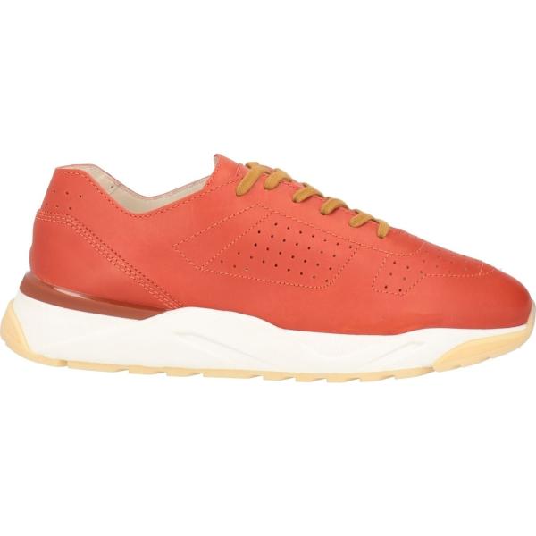 sneakers Santoni arancione tinta unita