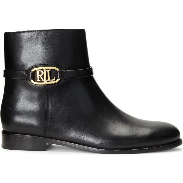 stivaletti Lauren Ralph Lauren nero tinta unita