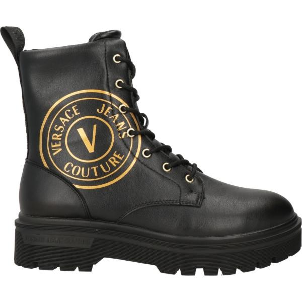 anfibi Versace Jeans Couture nero tinta unita