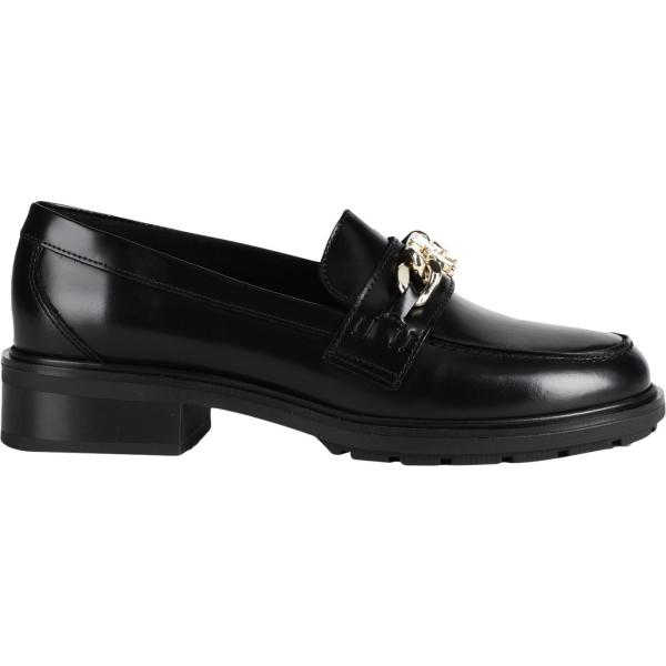 mocassini Tommy Hilfiger nero tinta unita