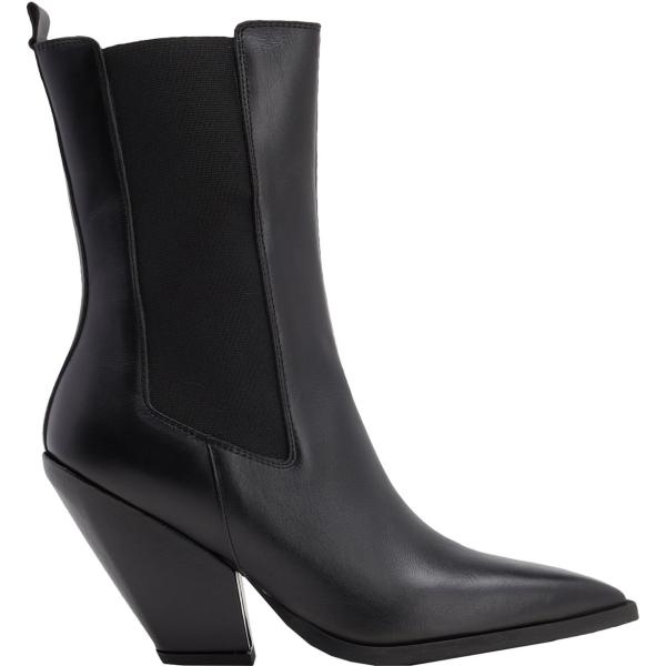 stivaletti chelsea 8 by YOOX nero tinta unita