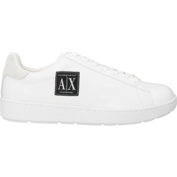 sneakers Armani Exchange bianco tinta unita