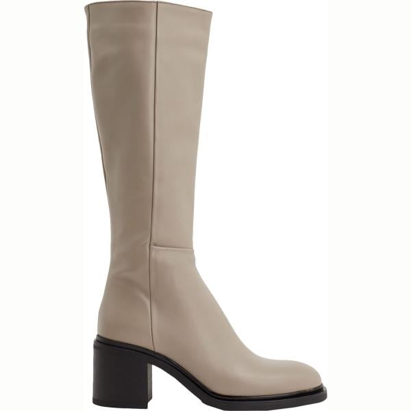 stivali 8 by YOOX bianco tinta unita