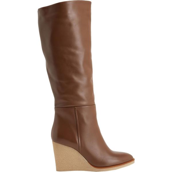 stivali da donna in bianco neve con tacco a punta tonda con zip in pelle 8 by YOOX