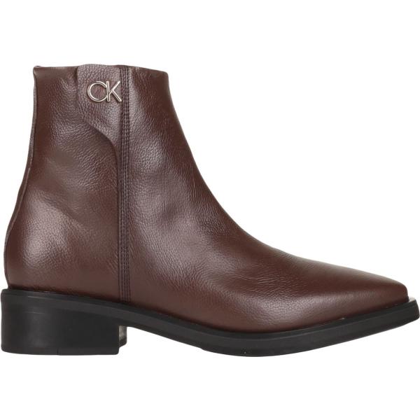stivaletti Calvin Klein marrone tinta unita