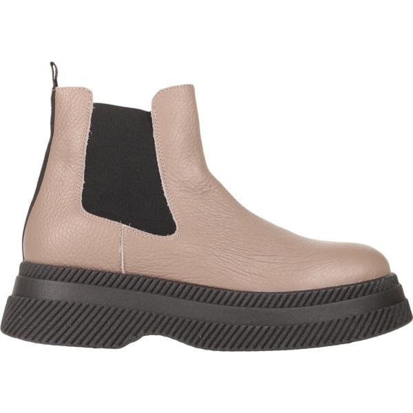 stivaletti da donna in grigio scuro senza tacco a punta tonda Steve Madden
