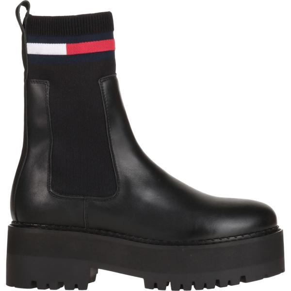 stivaletti chelsea Tommy Jeans nero