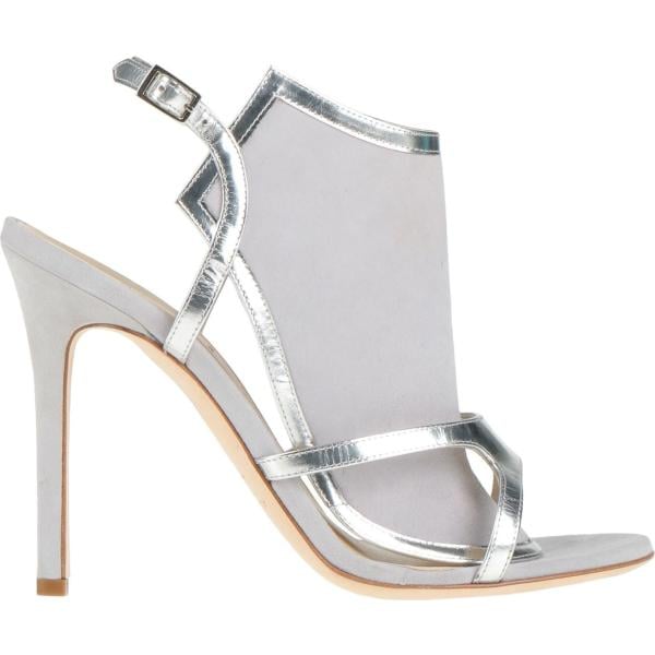 sandali in pelle Alexander White grigio