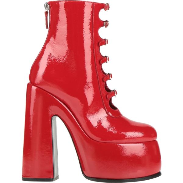 stivaletti Casadei rosso tinta unita