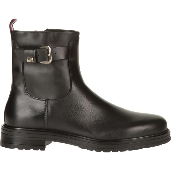 stivaletti Tommy Hilfiger nero tinta unita