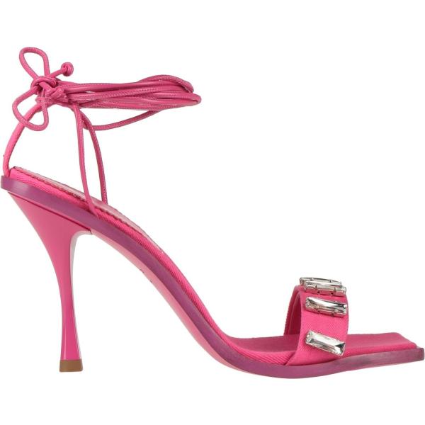 sandali in pelle Dsquared2 bianco tinta unita