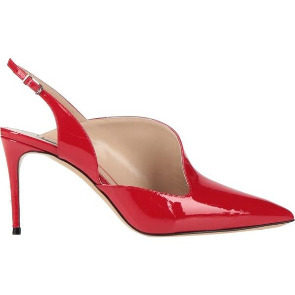 décolleté Casadei rosso tinta unita