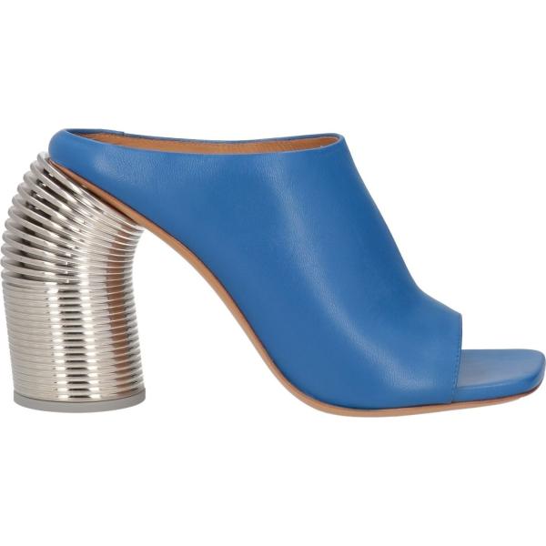 sandali in pelle Off-White™ blu tinta unita