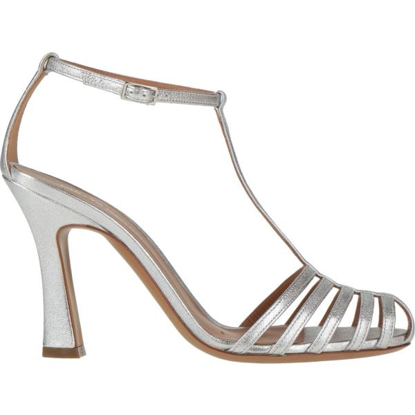 sandali in pelle Emporio Armani grigio tinta unita