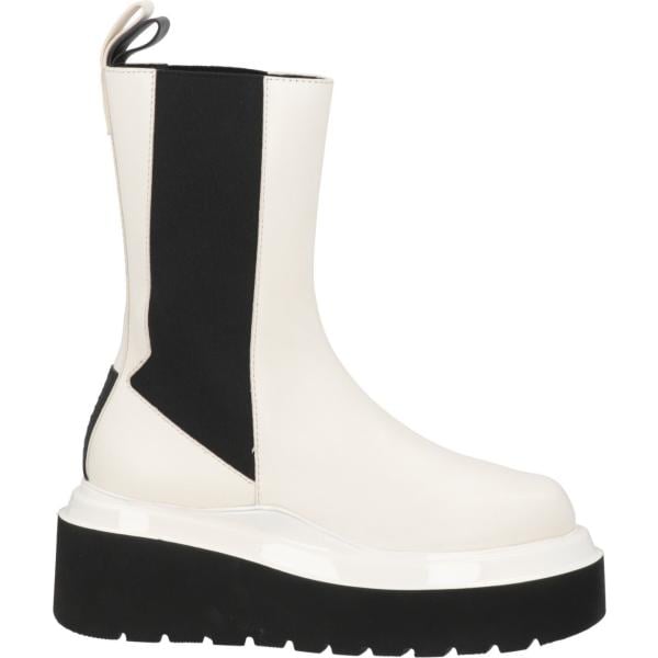 stivaletti 3Juin bianco tinta unita