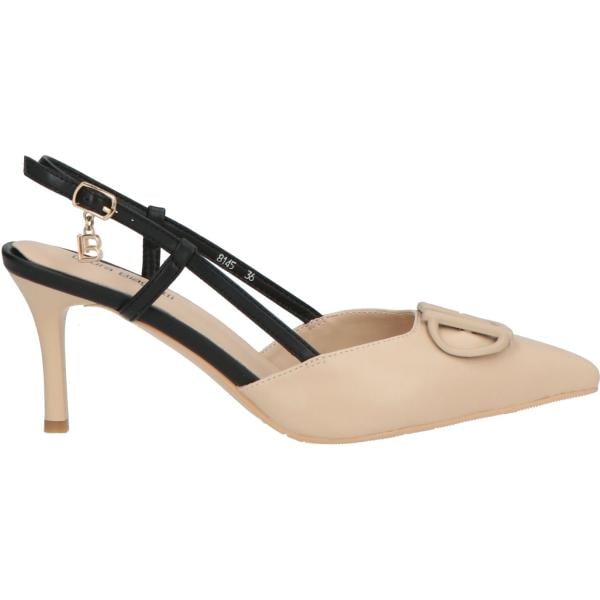 Décolleté da donna in bianco neve con tacco spillo a punta slingback Laura Biagiotti Laura Biagiotti