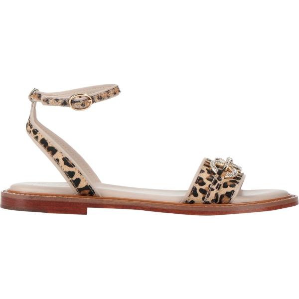 sandali in pelle Emanuélle Vee bianco animalier