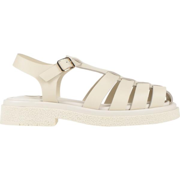 sandali in pelle Oa Non-Fashion bianco tinta unita