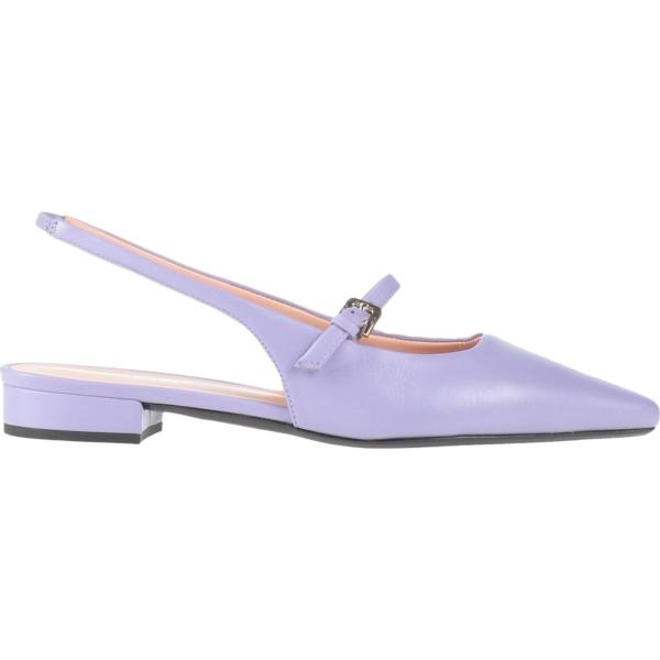 ballerine da donna in bianco neve senza tacco a punta slingback in pelle Pollini