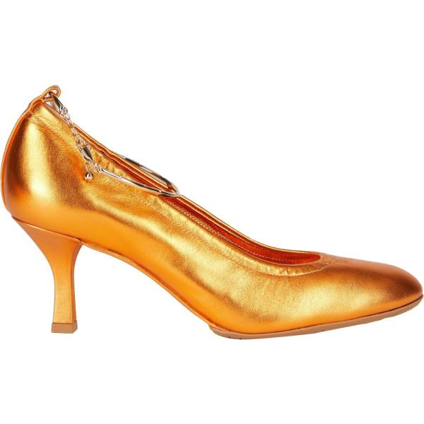 décolleté Casadei arancione tinta unita