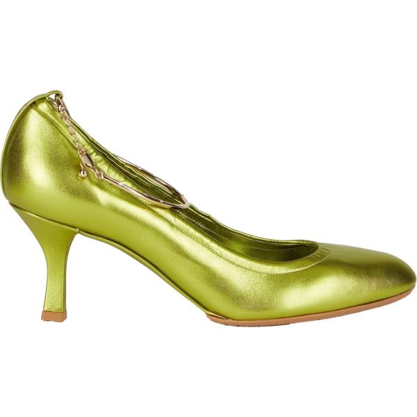 décolleté Casadei verde tinta unita