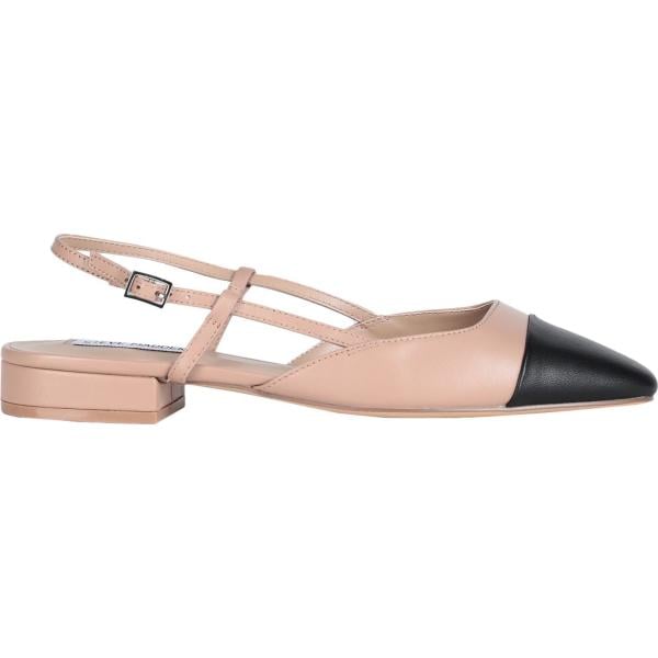 Ballerine da donna in bianco neve senza tacco a punta tonda slingback Steve Madden