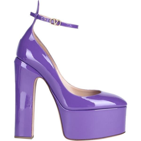 décolleté Valentino Garavani viola tinta unita