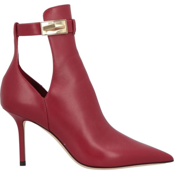 stivaletti Jimmy Choo rosso tinta unita
