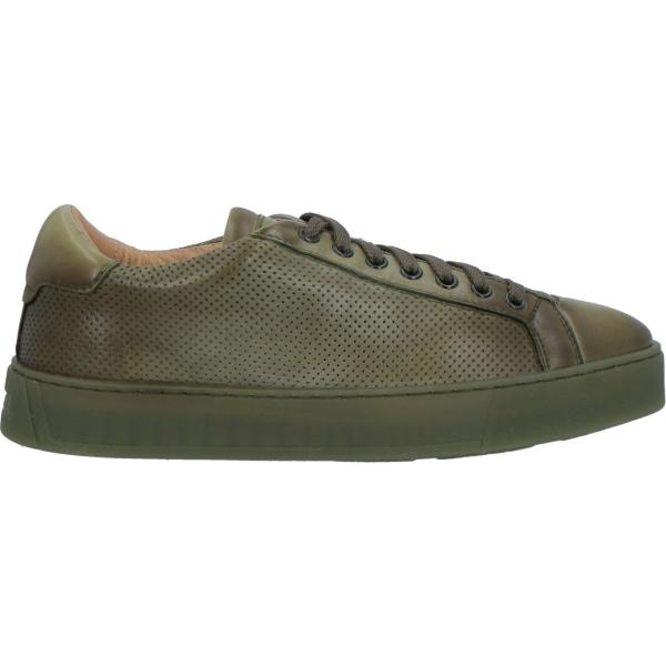 sneakers Santoni verde tinta unita