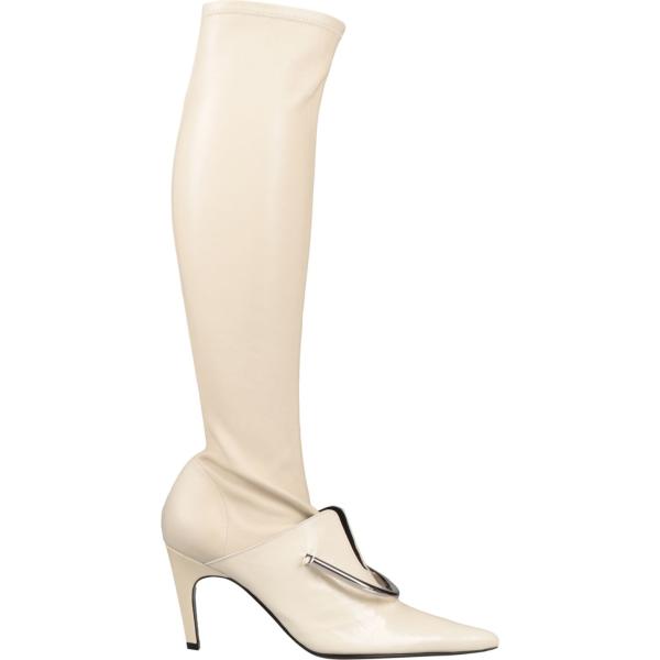 stivali Jil Sander bianco tinta unita