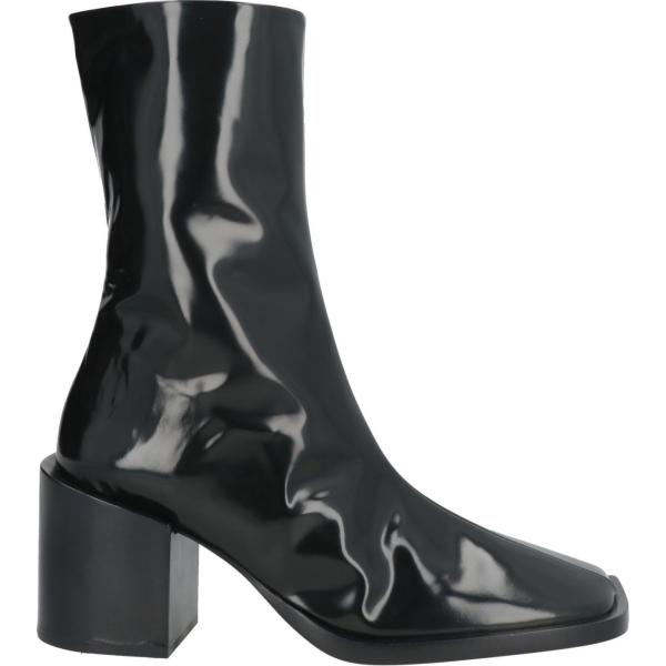 stivaletti Jil Sander nero tinta unita