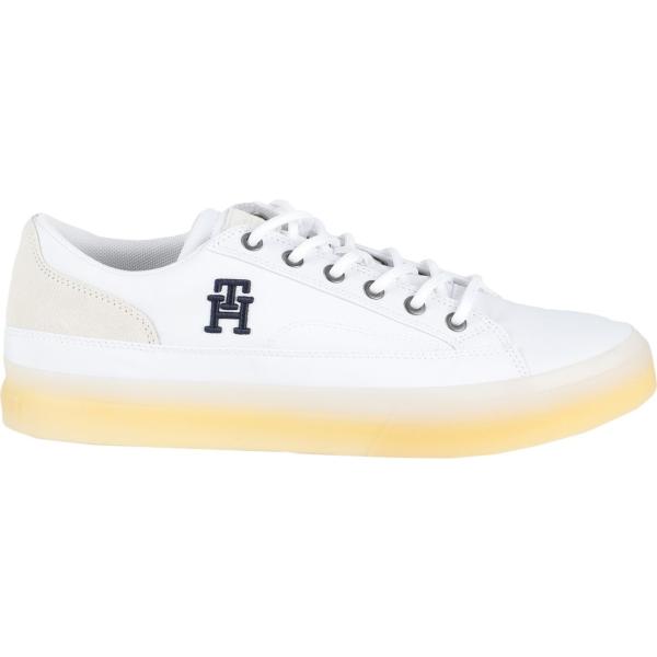 sneakers Tommy Hilfiger bianco tinta unita