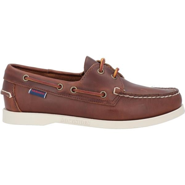 mocassini Sebago Docksides bianco tinta unita