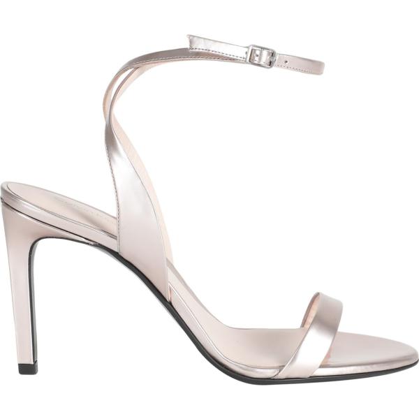 sandali in pelle Calvin Klein bianco tinta unita