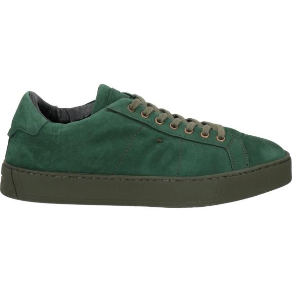 sneakers Santoni verde tinta unita