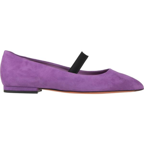 ballerine Santoni viola tinta unita