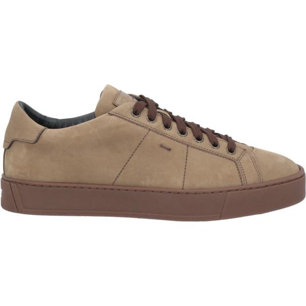 sneakers Santoni marrone tinta unita