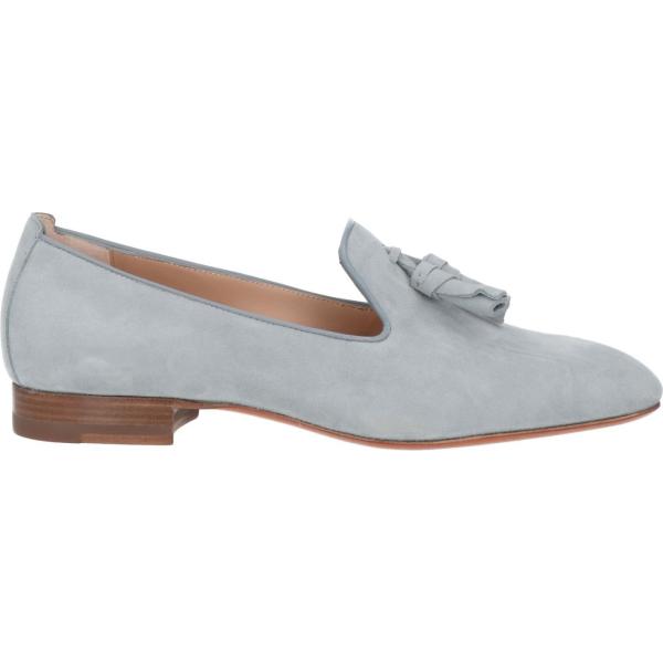 mocassini Santoni grigio tinta unita