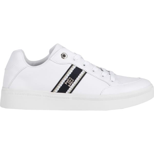 sneakers Tommy Hilfiger bianco tinta unita