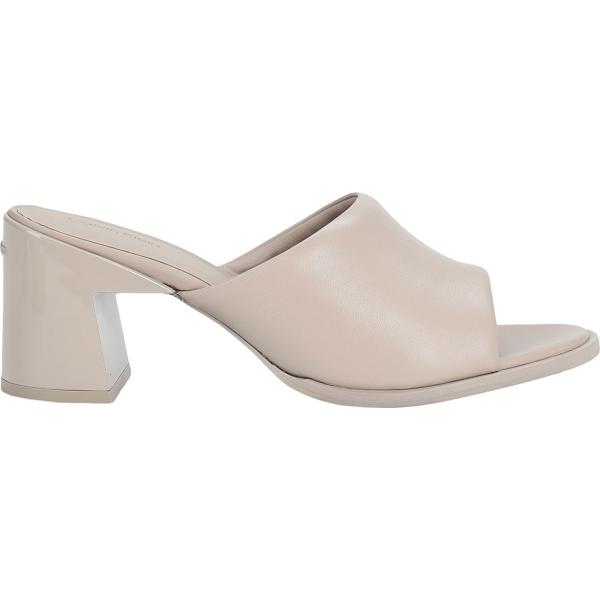 sandali in pelle Calvin Klein bianco tinta unita