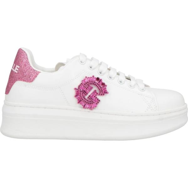 sneakers GAëLLE Paris bianco tinta unita