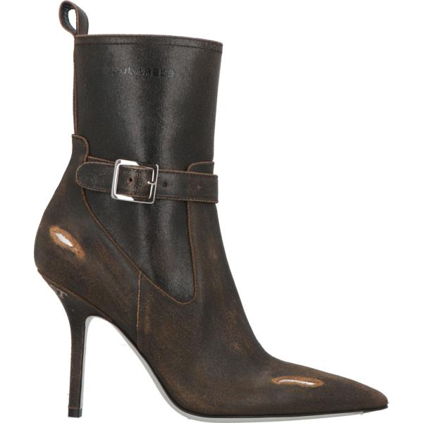 stivaletti Dsquared2 marrone tinta unita