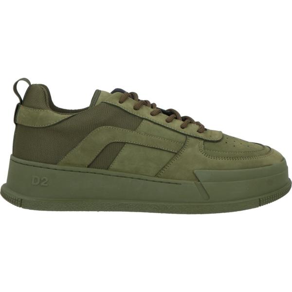 sneakers Dsquared2 verde tinta unita