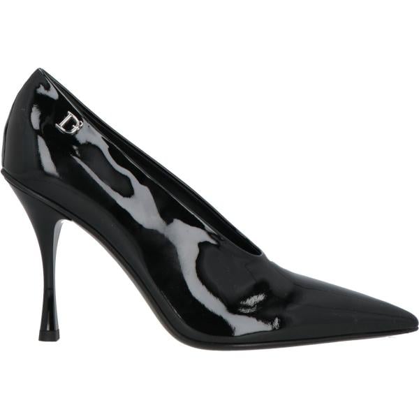 décolleté Dsquared2 nero tinta unita