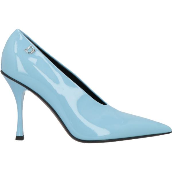 décolleté Dsquared2 blu tinta unita
