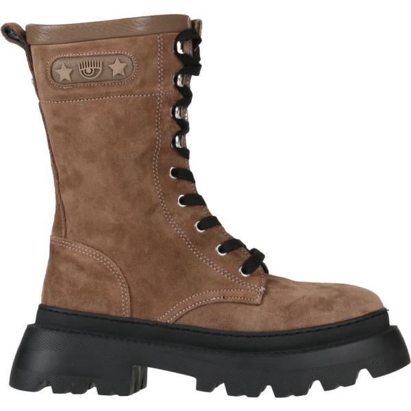 stivaletti Chiara Ferragni marrone tinta unita