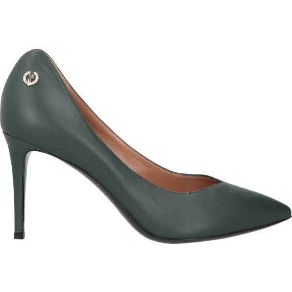 décolleté Pollini verde tinta unita