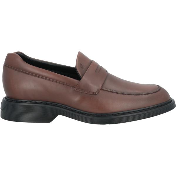 scarpe stringate Hogan marrone tinta unita
