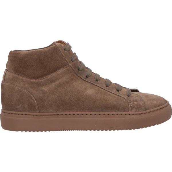 sneakers alte Doucals marrone tinta unita