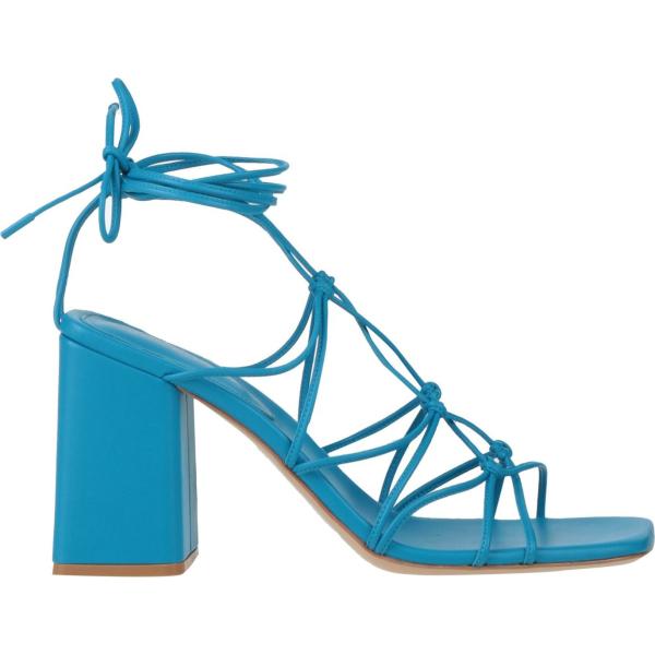 sandali in pelle Gianvito Rossi blu tinta unita